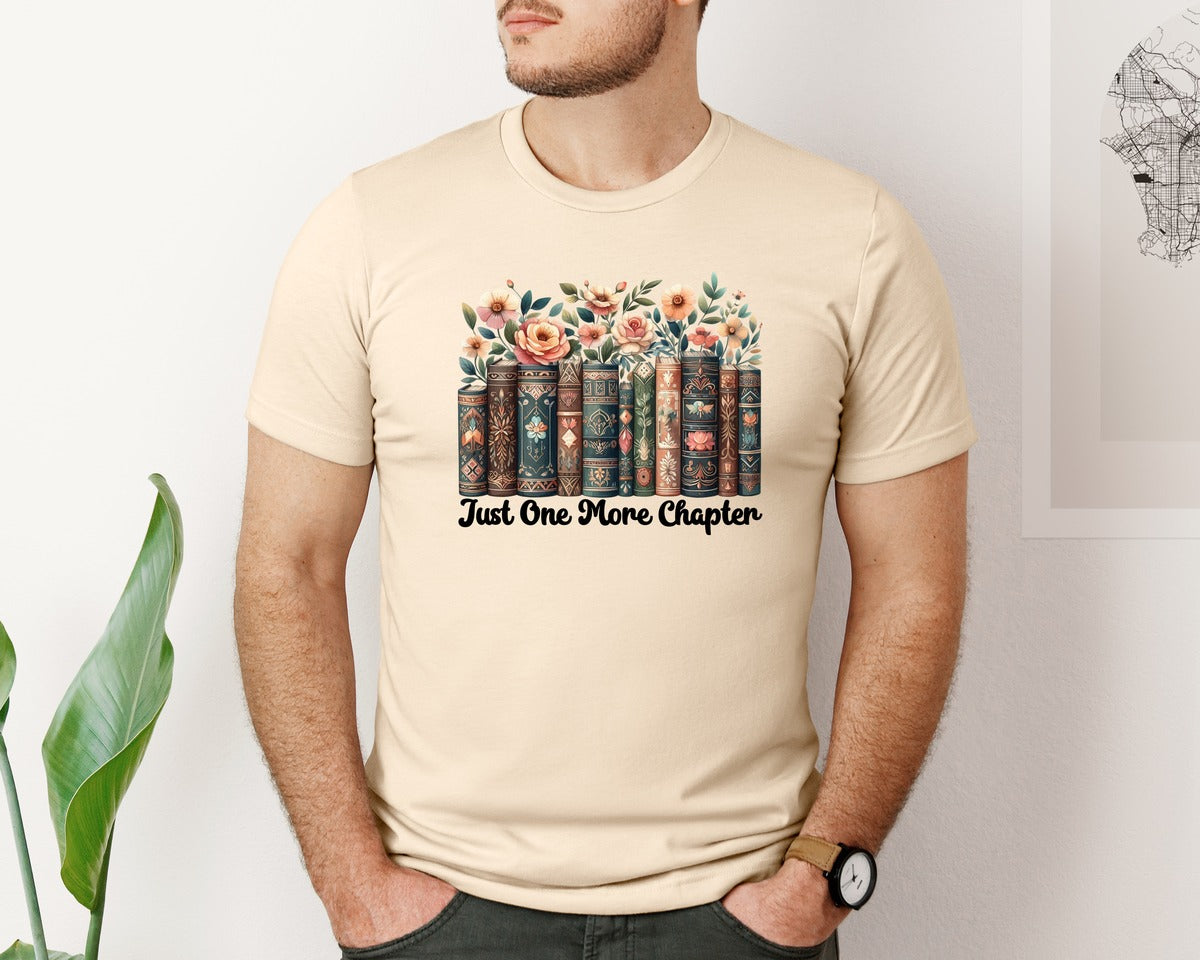 brand:Bella Canvas|color:Soft Cream|Just One More Chapter 12 Graphic T-Shirt