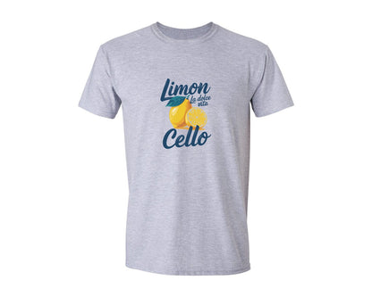 brand:Generic|color:Sports Grey / Athletic Heather|Limoncello La Dolce Vita Lemon Graphic T-Shirt