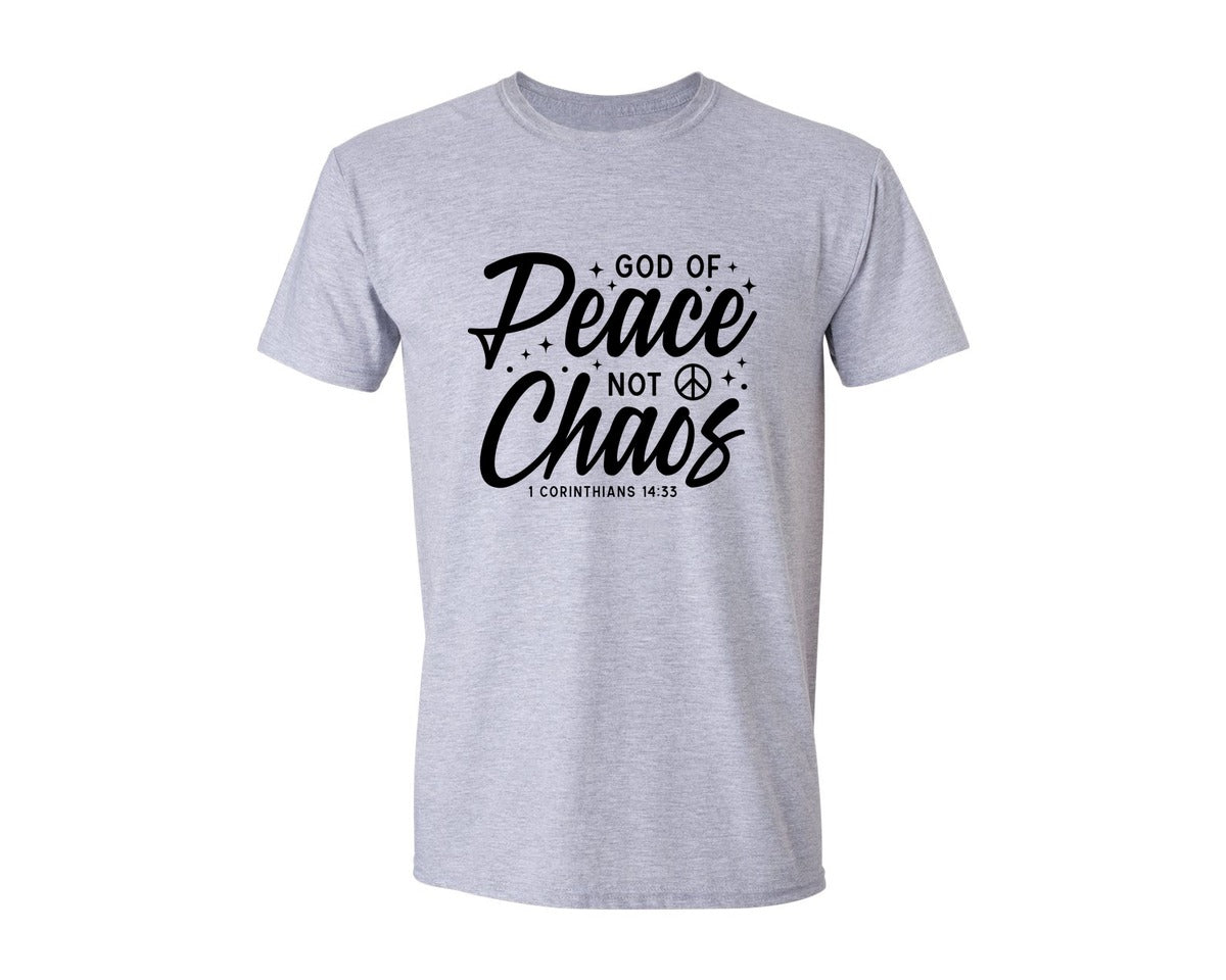 brand:Generic|color:Sports Grey / Athletic Heather|God Of Peace Trendy Christian 4 Graphic T-Shirt
