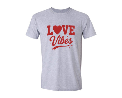 brand:Generic|color:Sports Grey / Athletic Heather|Love Vibes 18 Graphic T-Shirt