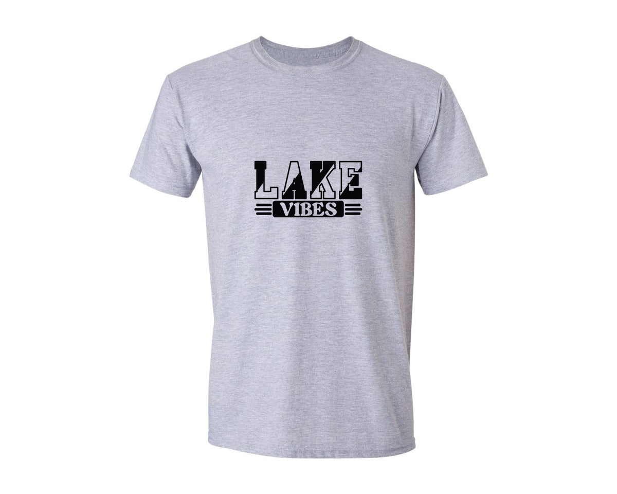 brand:Generic|color:Sports Grey / Athletic Heather|Lake Vibes 33 Graphic T-Shirt