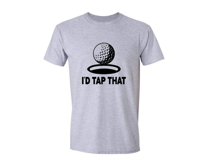 brand:Generic|color:Sports Grey / Athletic Heather|Id Tap That Funny Golf Ball Graphic T-Shirt