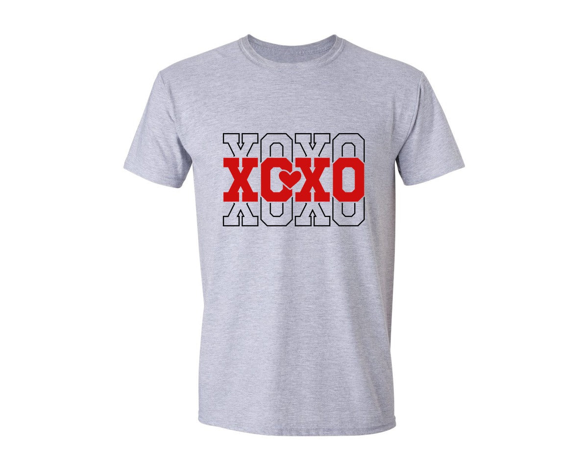 brand:Generic|color:Sports Grey / Athletic Heather|Xoxo Valentine 22 Graphic T-Shirt