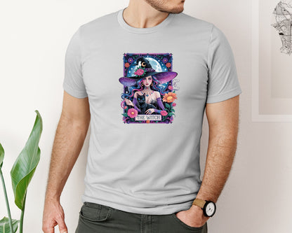 brand:Bella Canvas|color:Sports Grey / Athletic Heather|The Witch Mystical Gothic 3 Graphic T-Shirt