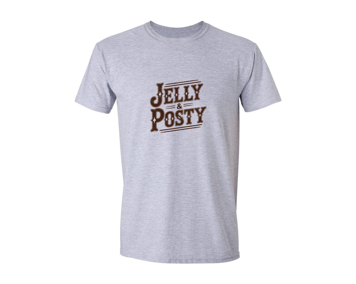 brand:Generic|color:Sports Grey / Athletic Heather|Jelly And Posty Post Western Graphic T-Shirt