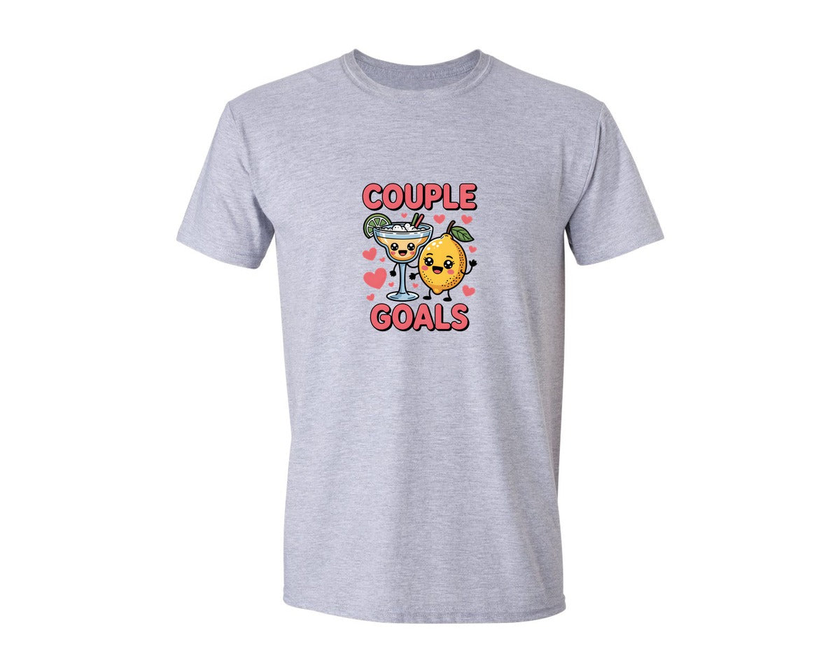 brand:Generic|color:Sports Grey / Athletic Heather|Valentine Couple 5 Graphic T-Shirt