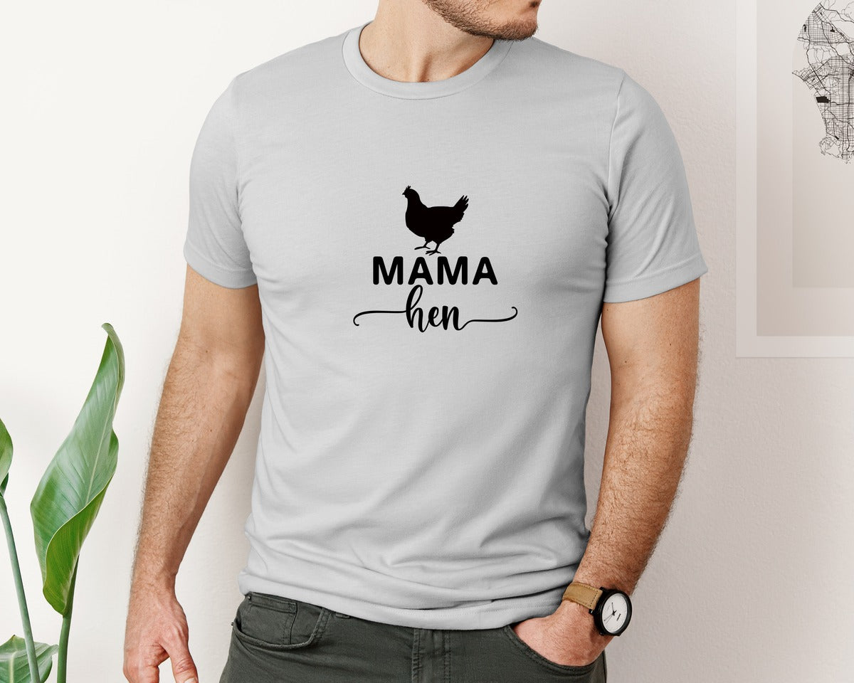 brand:Bella Canvas|color:Sports Grey / Athletic Heather|Mama Hen 82 Graphic T-Shirt