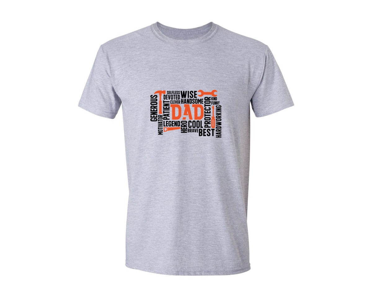 brand:Generic|color:Sports Grey / Athletic Heather|Fathers Day Svgfunny Dad Svgdad Shirt Graphic T-Shirt