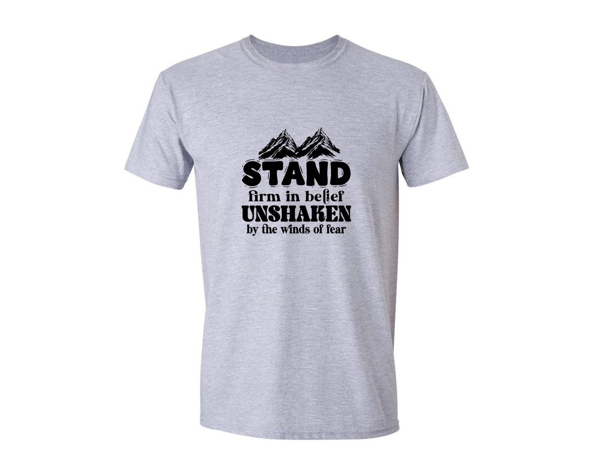 brand:Generic|color:Sports Grey / Athletic Heather|Christian Quotes Front Back Desig Graphic T-Shirt