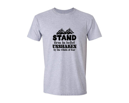brand:Generic|color:Sports Grey / Athletic Heather|Christian Quotes Front Back Desig Graphic T-Shirt