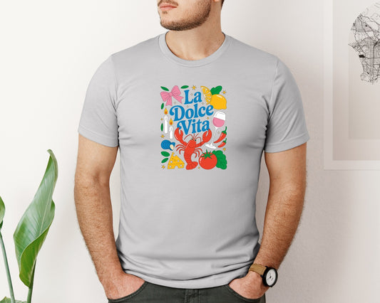 La Dolce Vita Italy Italian Summer Graphic T-Shirt