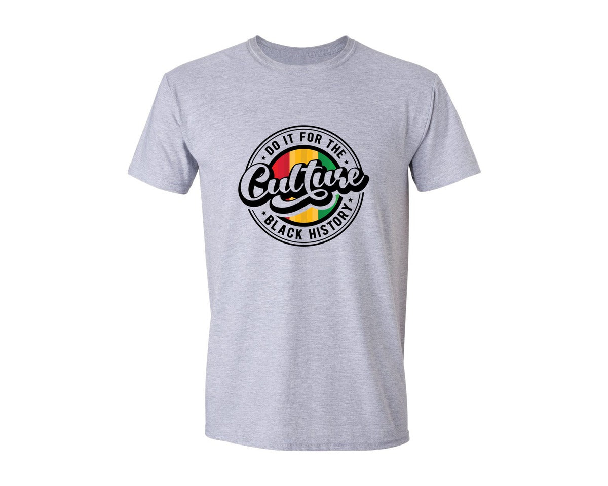 brand:Generic|color:Sports Grey / Athletic Heather|Do It For The Culture Black History Graphic T-Shirt