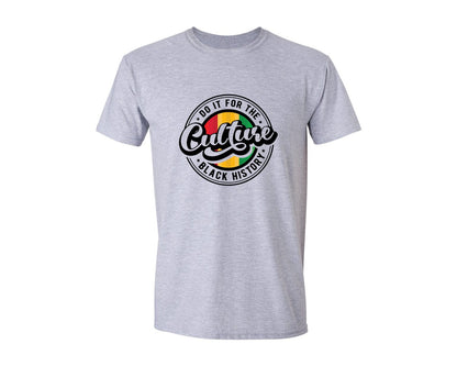brand:Generic|color:Sports Grey / Athletic Heather|Do It For The Culture Black History Graphic T-Shirt