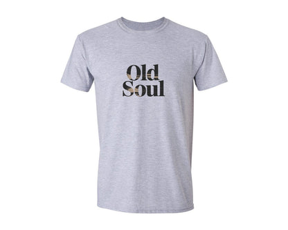 brand:Generic|color:Sports Grey / Athletic Heather|Old Soul Vintage Aesthetic T Shirt Graphic T-Shirt