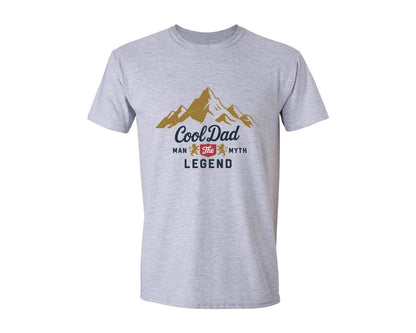 brand:Generic|color:Sports Grey / Athletic Heather|Cool Dad The Man Myth Legend Graphic T-Shirt