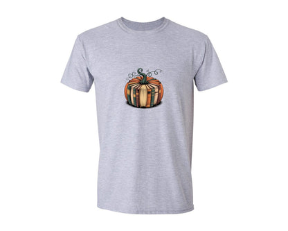 brand:Generic|color:Sports Grey / Athletic Heather|Fall Book Pumpkin Halloween Teacher 6 Graphic T-Shirt