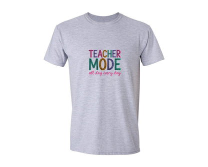 brand:Generic|color:Sports Grey / Athletic Heather|Teacher Mode Pngteacher Gift Teacher Graphic T-Shirt