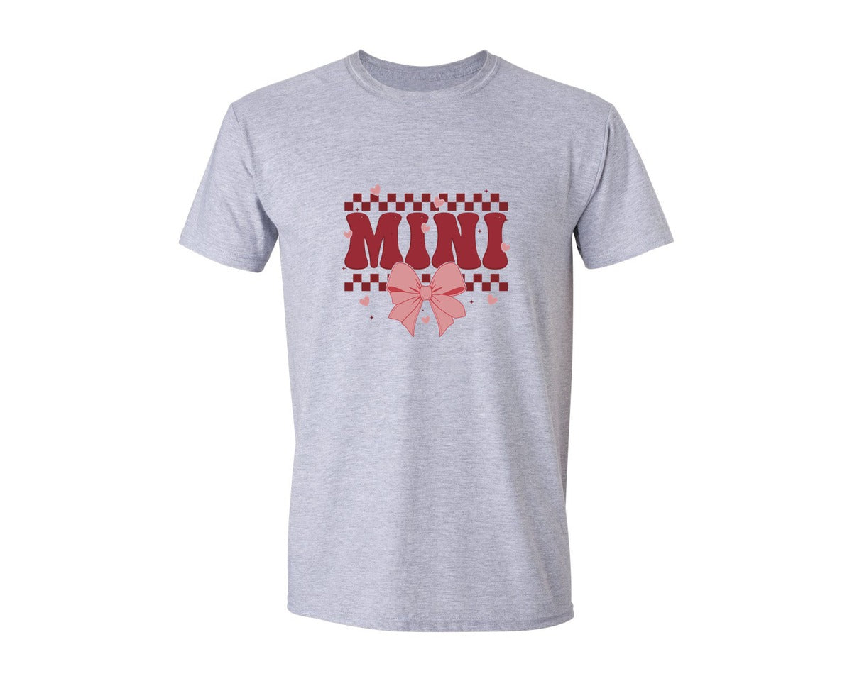 brand:Generic|color:Sports Grey / Athletic Heather|Mama Mini Valentines Coquette Graphic T-Shirt