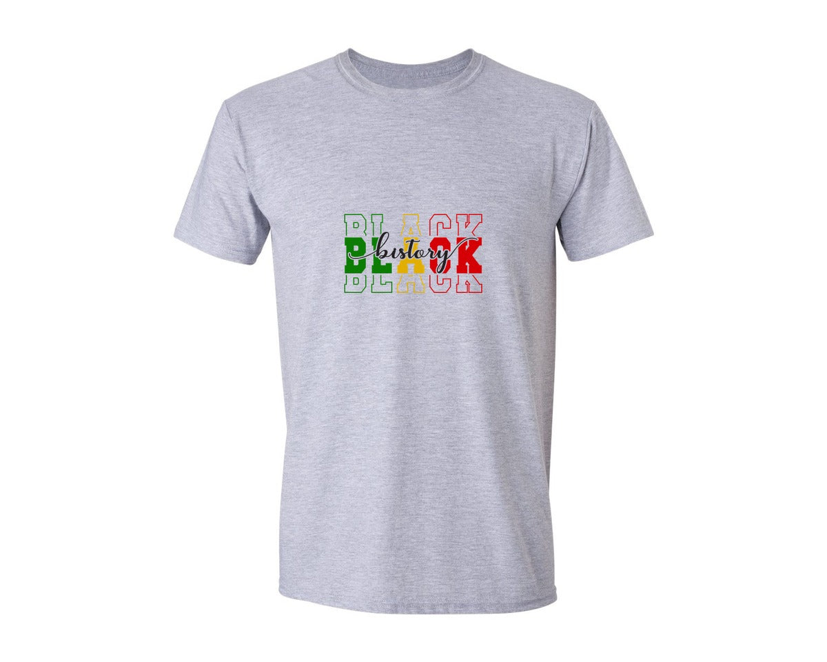 brand:Generic|color:Sports Grey / Athletic Heather|Black History 3 Graphic T-Shirt