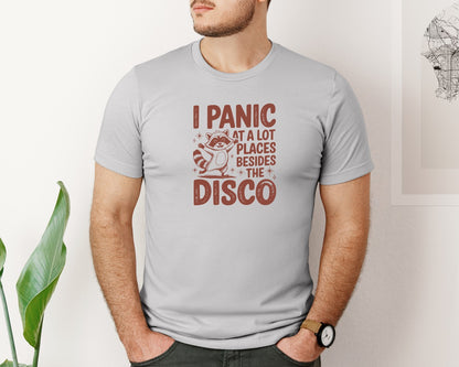 brand:Bella Canvas|color:Sports Grey / Athletic Heather|I Panic At Lot Places Besides The Disco 2 Graphic T-Shirt