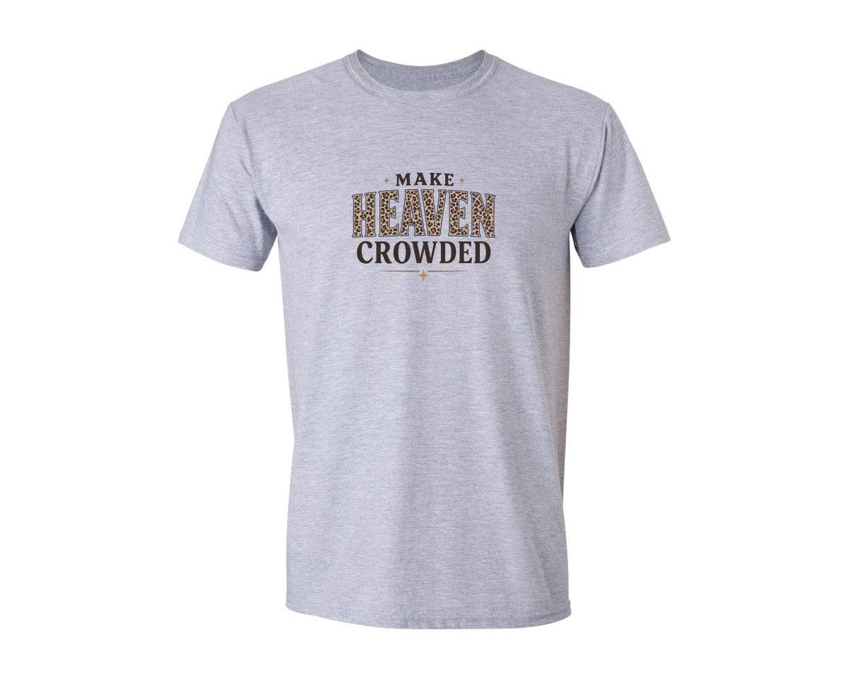 brand:Generic|color:Sports Grey / Athletic Heather|Make Heaven Crowded 5 Graphic T-Shirt
