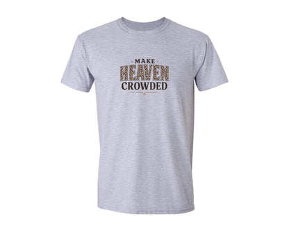 brand:Generic|color:Sports Grey / Athletic Heather|Make Heaven Crowded 5 Graphic T-Shirt