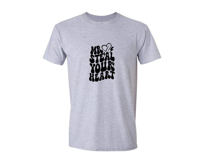brand:Generic|color:Sports Grey / Athletic Heather|Mr Steal Your Heart 44 Graphic T-Shirt