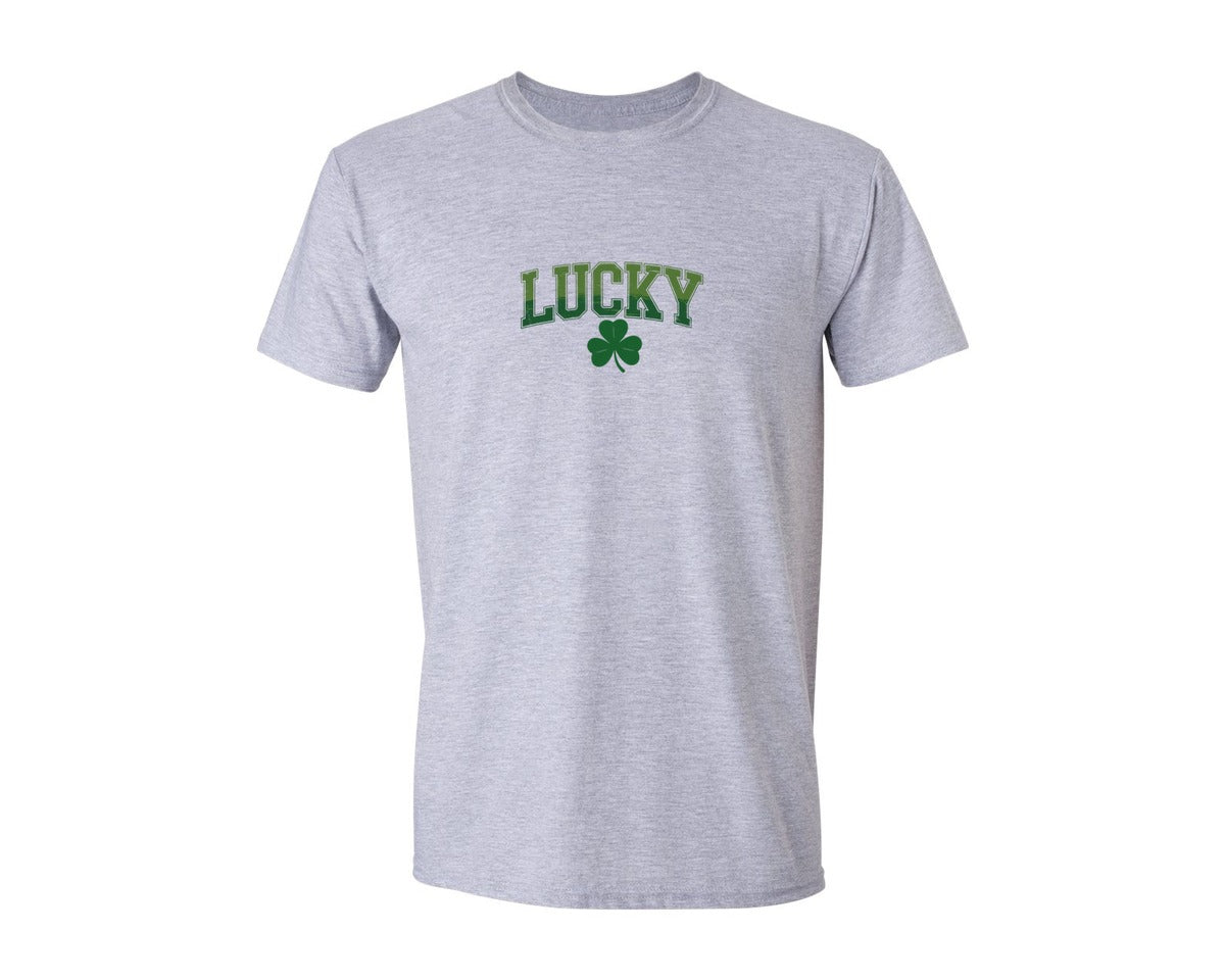 brand:Generic|color:Sports Grey / Athletic Heather|Lucky Shamrock St Patricks Day 8 Graphic T-Shirt