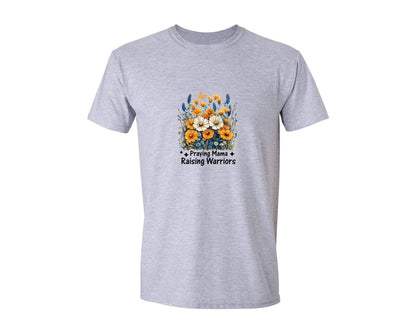 brand:Generic|color:Sports Grey / Athletic Heather|Praying Mama Boho Floral Mama 2 Graphic T-Shirt