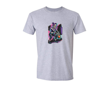 brand:Generic|color:Sports Grey / Athletic Heather|Skeleton Workout Fitness Skeleton Graphic T-Shirt