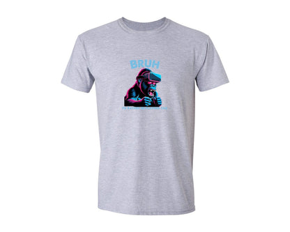 brand:Generic|color:Sports Grey / Athletic Heather|Bruh Id Rather Be Playing Tag T Shirt Graphic T-Shirt