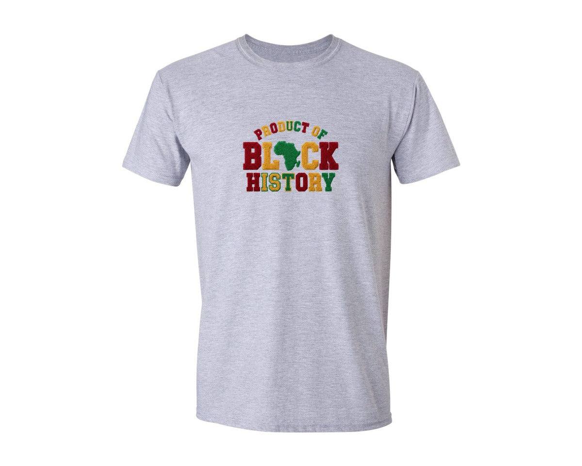 brand:Generic|color:Sports Grey / Athletic Heather|Faux Yarn African Heritage Black History Graphic T-Shirt