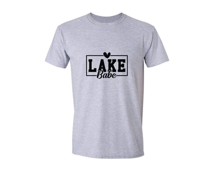 brand:Generic|color:Sports Grey / Athletic Heather|Lake Babe 20 Graphic T-Shirt