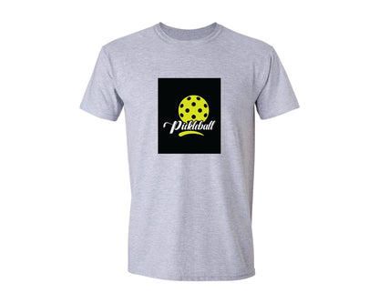 brand:Generic|color:Sports Grey / Athletic Heather|Pickleball Black T Shirt Design Graphic T-Shirt