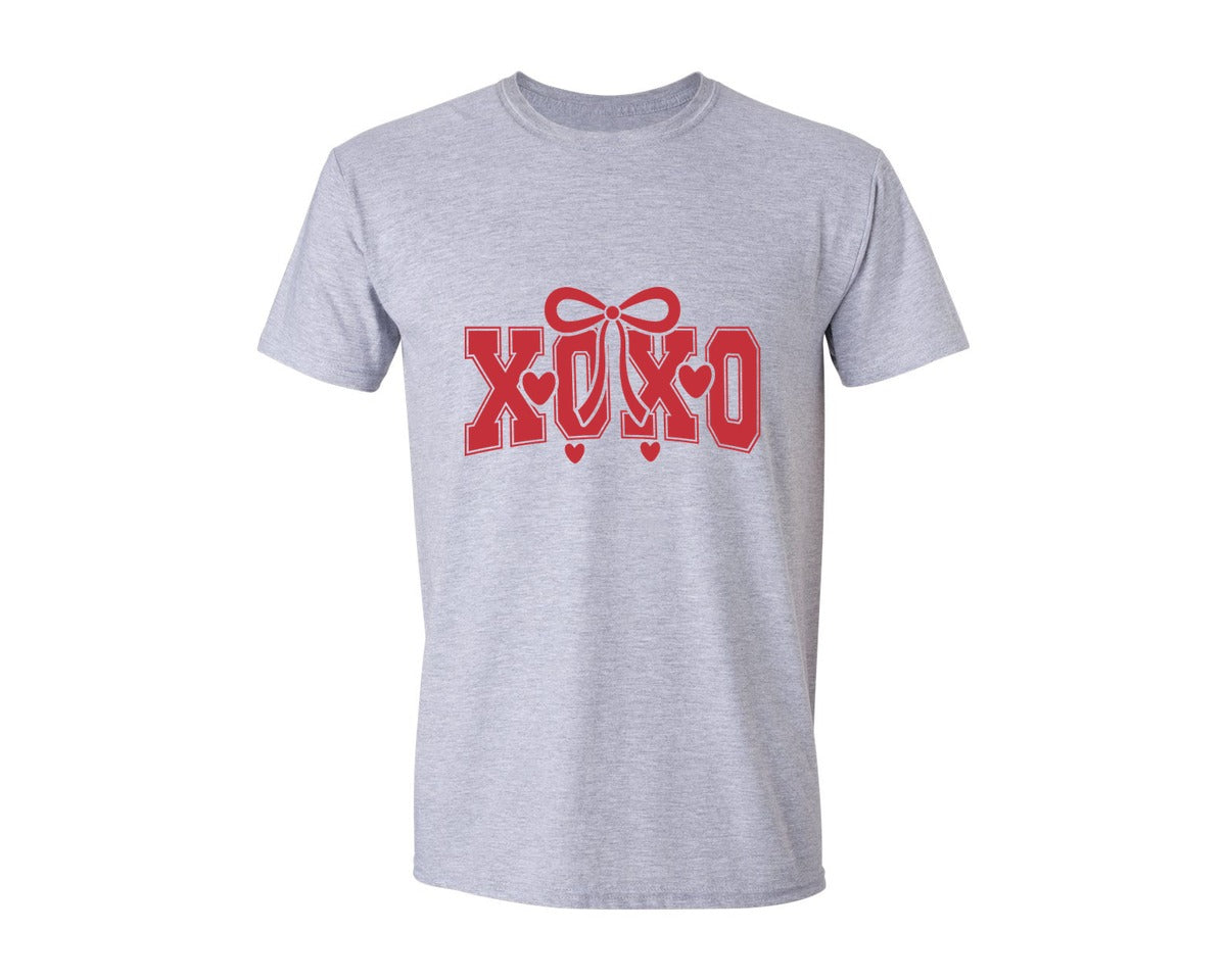brand:Generic|color:Sports Grey / Athletic Heather|Xoxo Valentine Trendy Lover Graphic T-Shirt