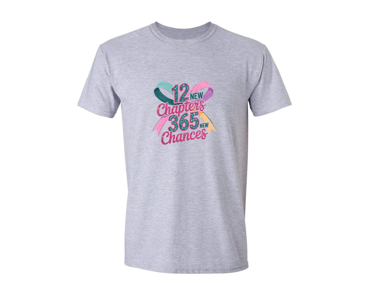 brand:Generic|color:Sports Grey / Athletic Heather|Preppy 2026 New Year Glitter Faux 2 Graphic T-Shirt