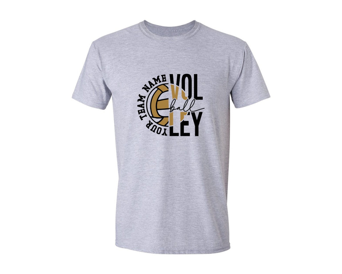 brand:Generic|color:Sports Grey / Athletic Heather|Volleyball 26 Graphic T-Shirt