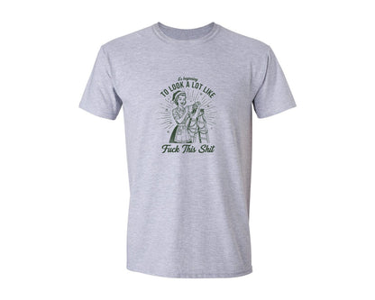 brand:Generic|color:Sports Grey / Athletic Heather|Funny Christmas Trendy Holiday Graphic T-Shirt