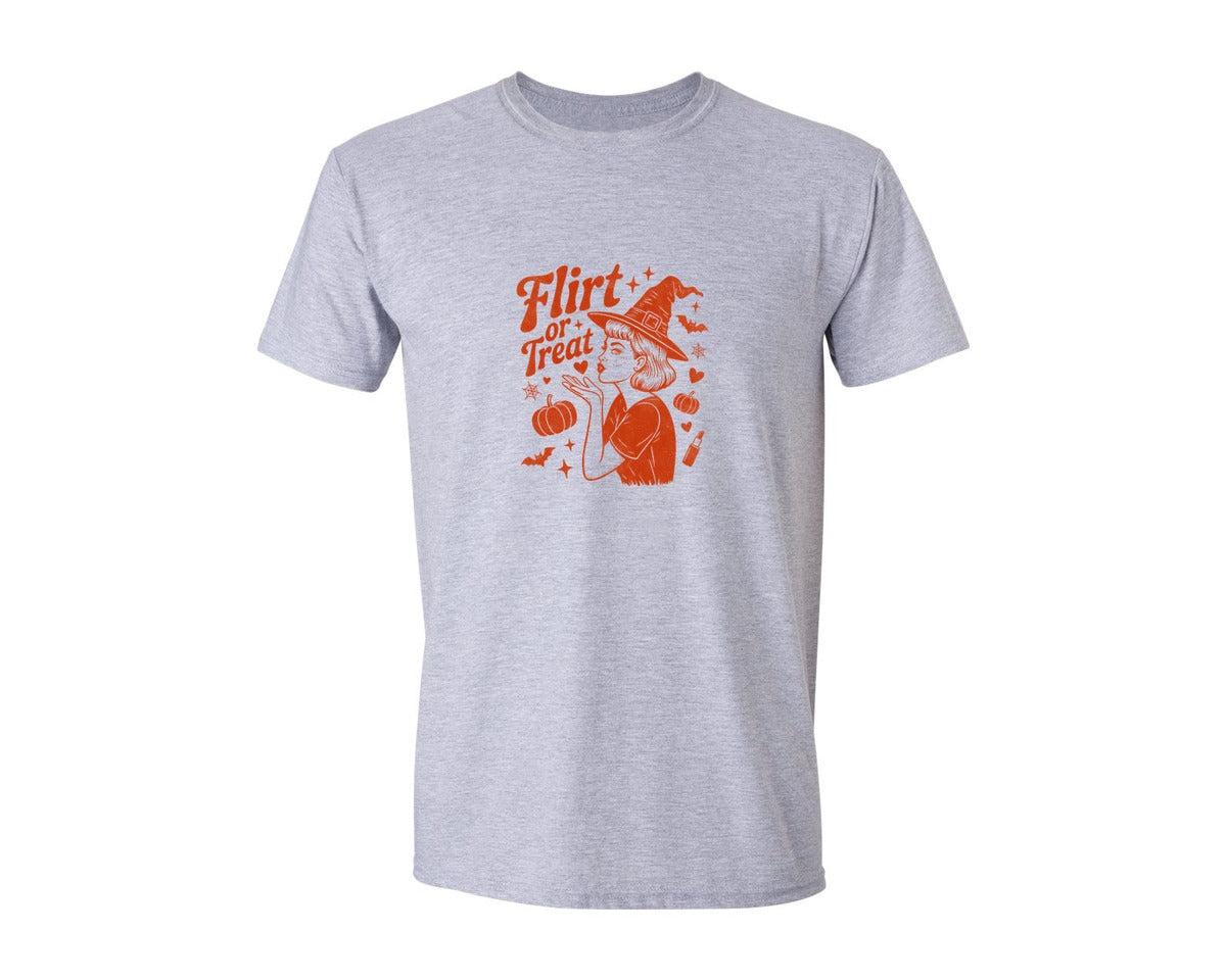 brand:Generic|color:Sports Grey / Athletic Heather|Halloween Vintage Witch Graphic T-Shirt