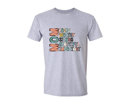 brand:Generic|color:Sports Grey / Athletic Heather|Mom Mothers Day Design Graphic T-Shirt