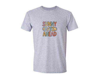 brand:Generic|color:Sports Grey / Athletic Heather|Sunny Days Ahead Summer Vacation Shirt Graphic T-Shirt