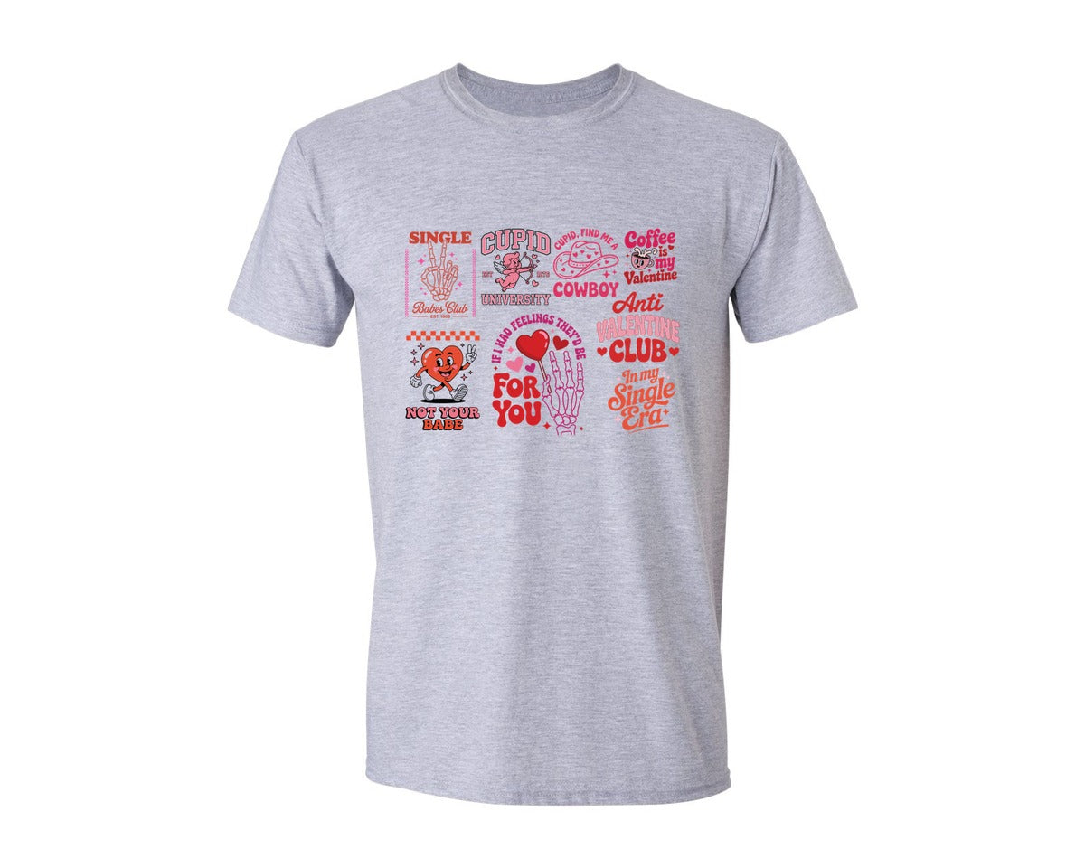 brand:Generic|color:Sports Grey / Athletic Heather|Funny Valentine Quote 4 Graphic T-Shirt