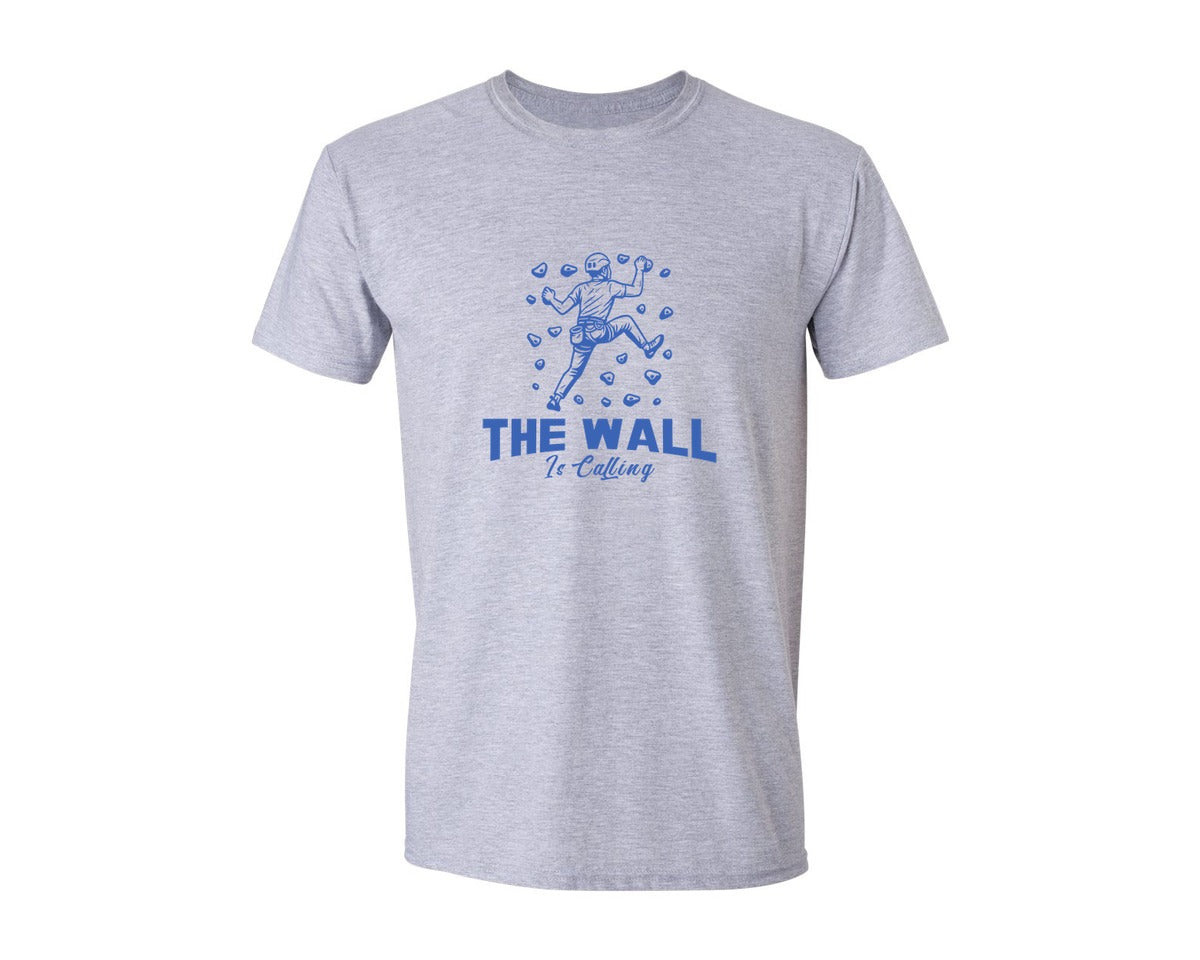 brand:Generic|color:Sports Grey / Athletic Heather|Rock Climbing Vector T Shirt Design Graphic T-Shirt