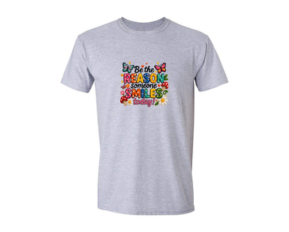 brand:Generic|color:Sports Grey / Athletic Heather|Yarn Mental Health Someone Smiles Today Graphic T-Shirt