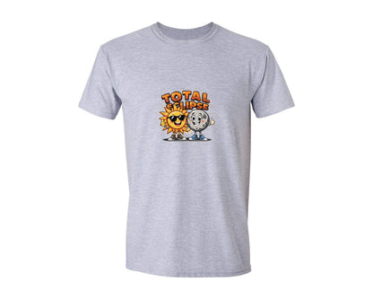 brand:Generic|color:Sports Grey / Athletic Heather|Eclipse Cartoon T Shirt Design Graphic T-Shirt