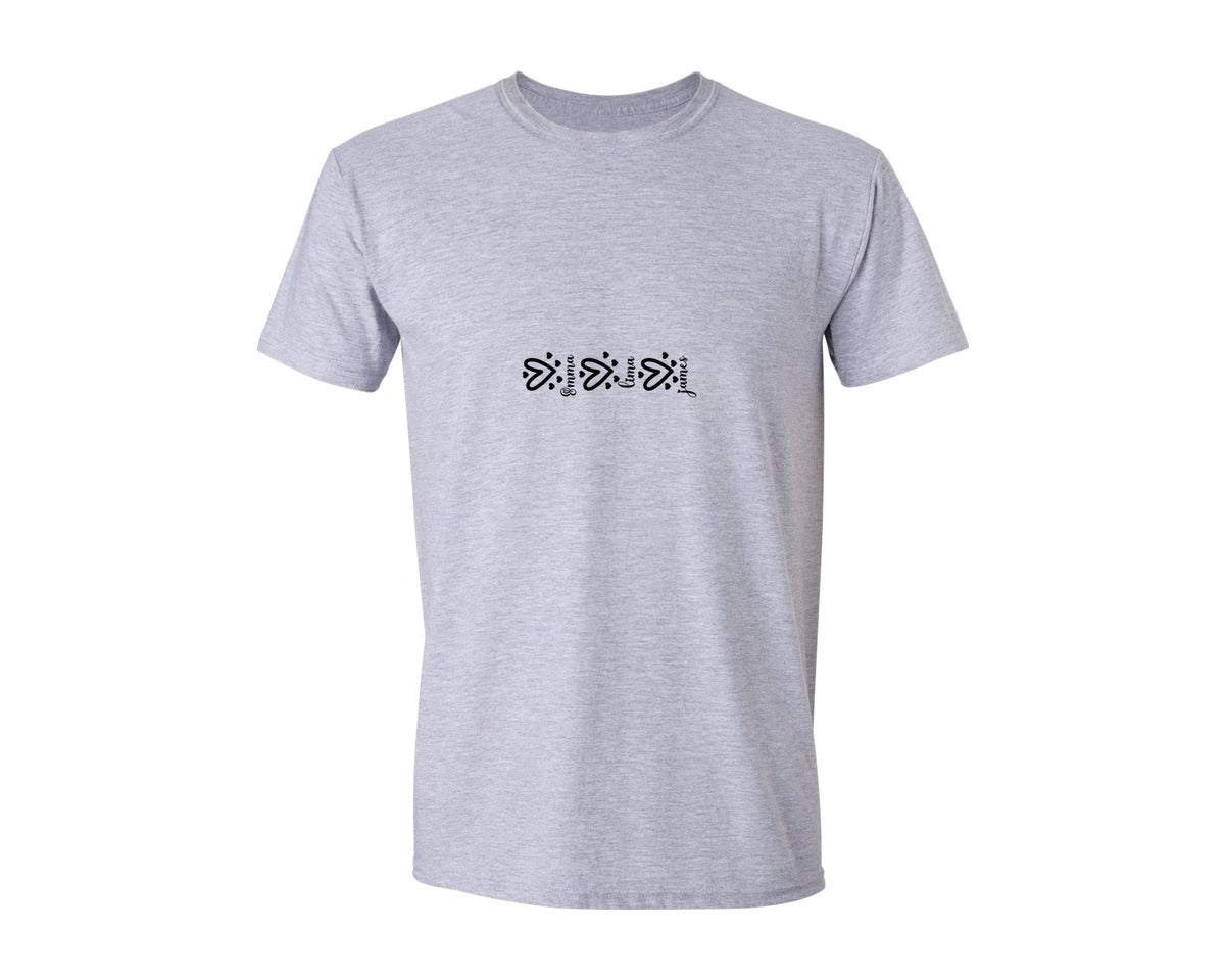 brand:Generic|color:Sports Grey / Athletic Heather|Loved John 316 Jesus Valentine 13 Graphic T-Shirt