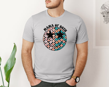 brand:Bella Canvas|color:Sports Grey / Athletic Heather|Mama Of Both Mothers Day 4 Graphic T-Shirt