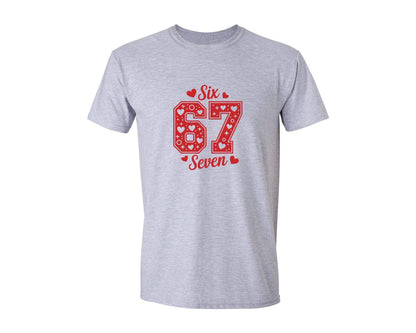 brand:Generic|color:Sports Grey / Athletic Heather|Valentine Meme Funny Humor 67 2 Graphic T-Shirt