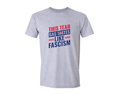 brand:Generic|color:Sports Grey / Athletic Heather|This Tear Gas Tastes Like Fascism Graphic T-Shirt