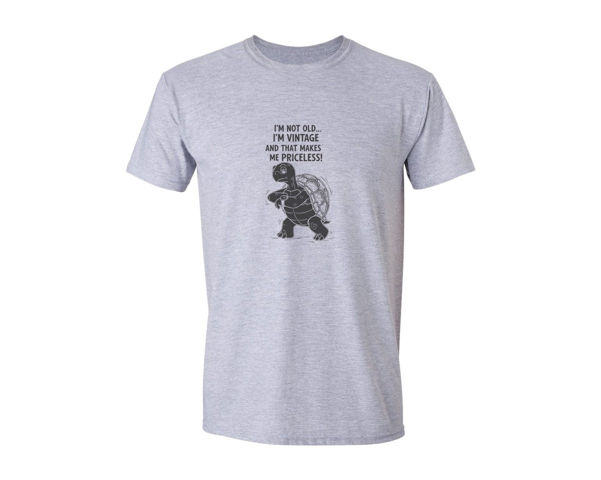 brand:Generic|color:Sports Grey / Athletic Heather|Im Not Old Im Vintage And That Makes Graphic T-Shirt